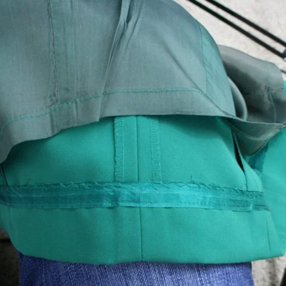 Vintage 80's R. B. Design Group Lime Green Poly Microfiber Midi Dress SZ 8 EUC - Picture 12 of 12